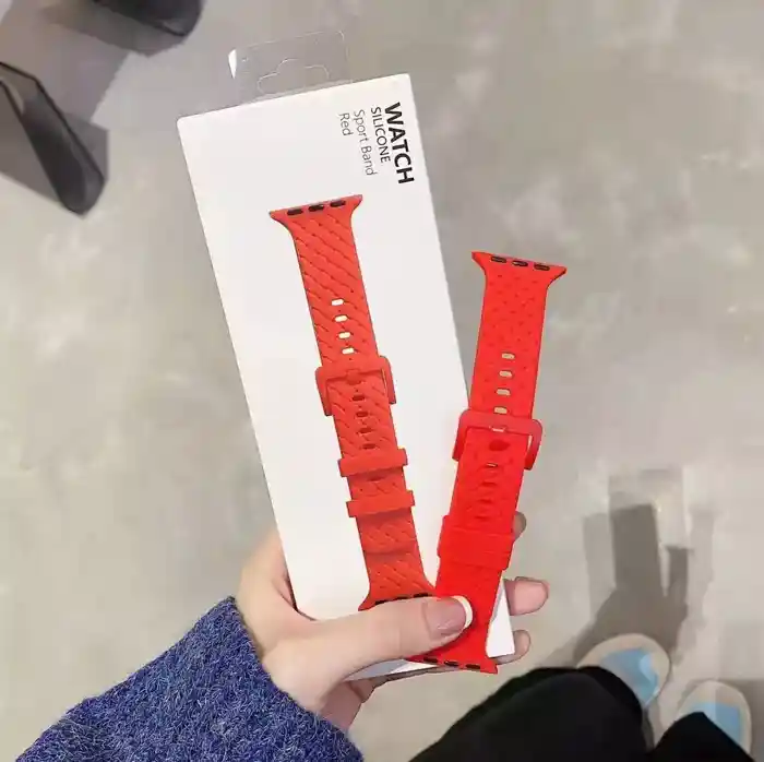 Premium Soft Silicone Sport Watch Strap for 42mm 44mm 41mm 45mm